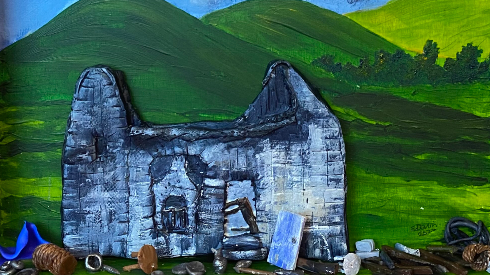 Ruined Irish Cottage (Bosca Beag na Scéalta) by Sharon Devlin