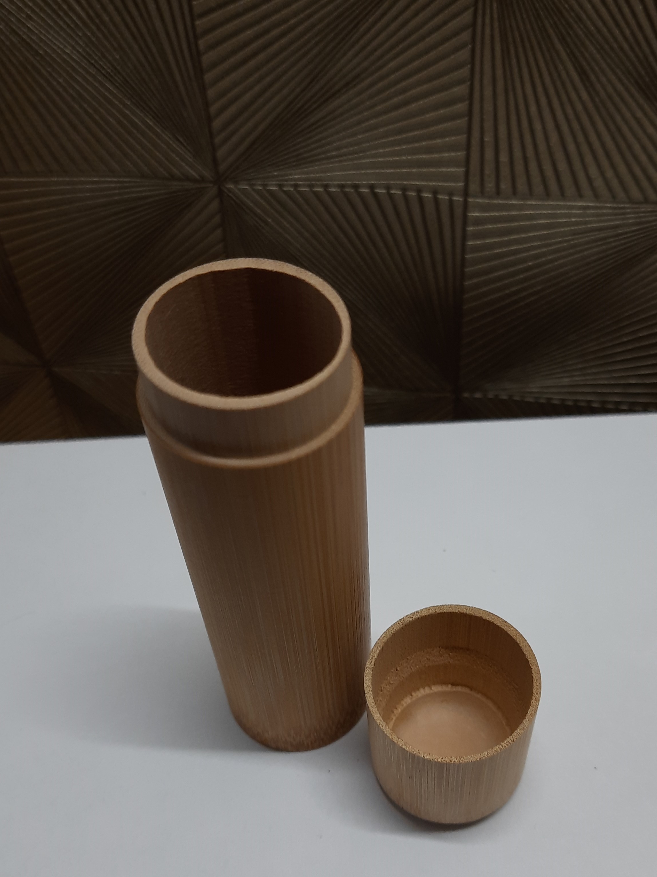 Bamboo koker voor thee