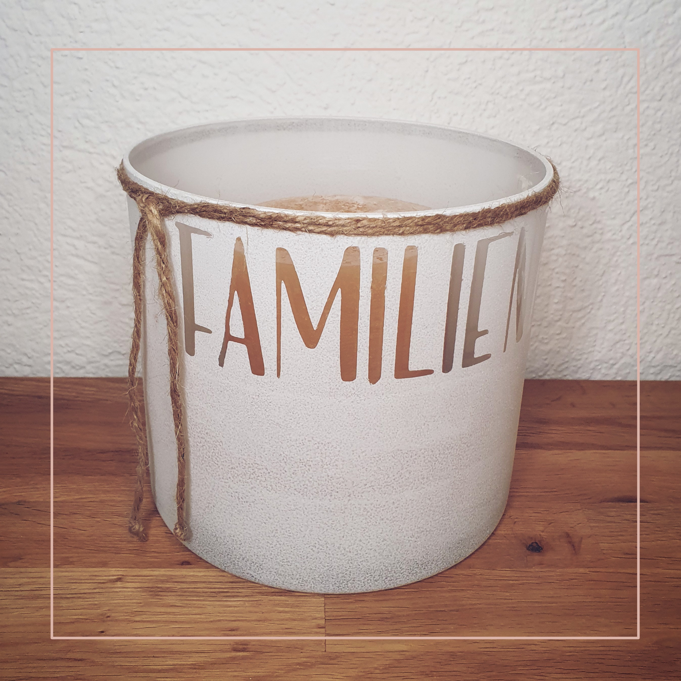 Kerzenglas "Familienzeit"
