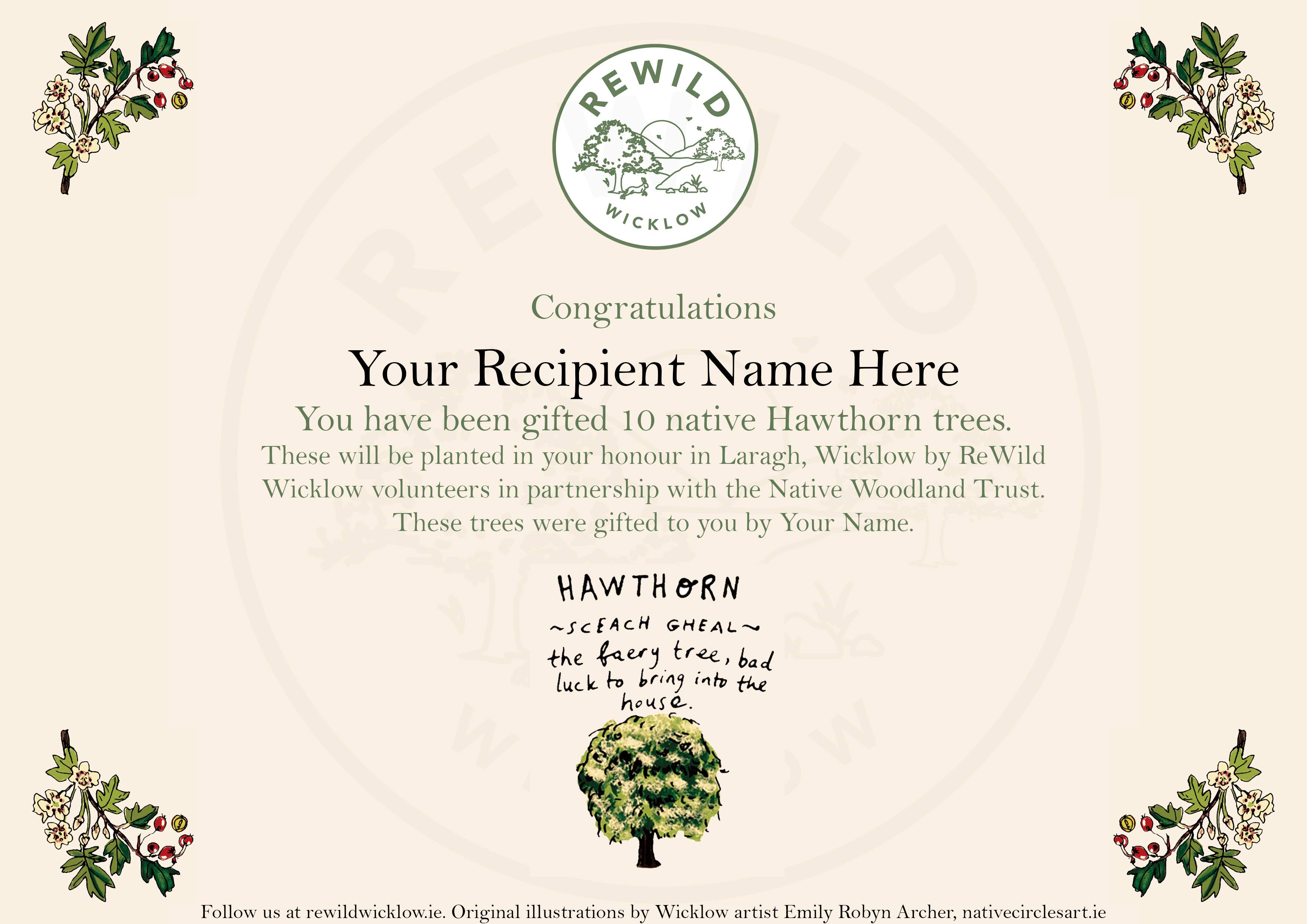 Tree gift certificates launched for Christmas