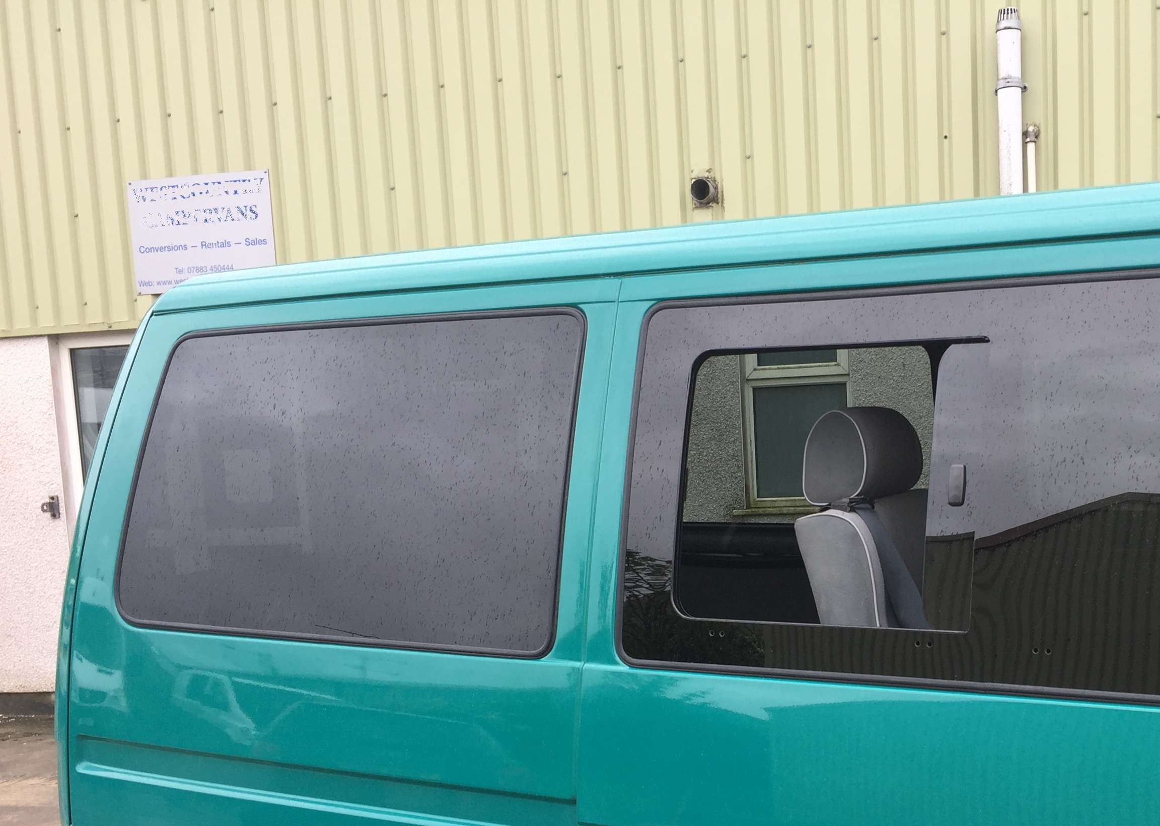 VW T4 Right Rear Side Window, SWB, Privacy Glass