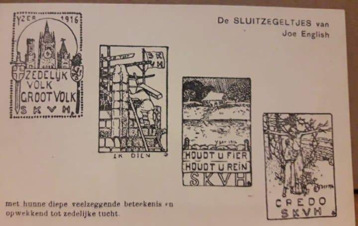 Postkaart Ijzerbedevaart Diksmuide - Bedevaart sluitzegels / LN 77