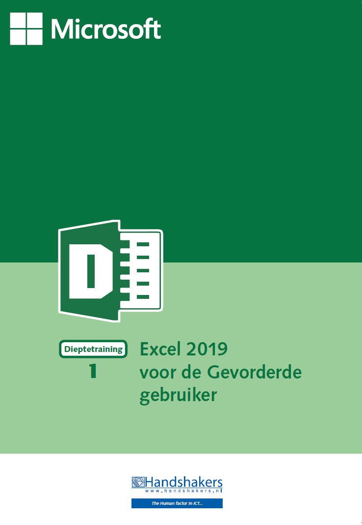 Excel 2019 Dieptetraining 1 Gevorderde gebruiker
