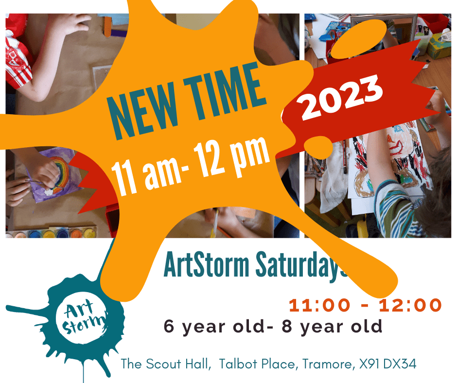 ArtStorm Saturday (6 year old - 8 year olds) 11am - 12pm