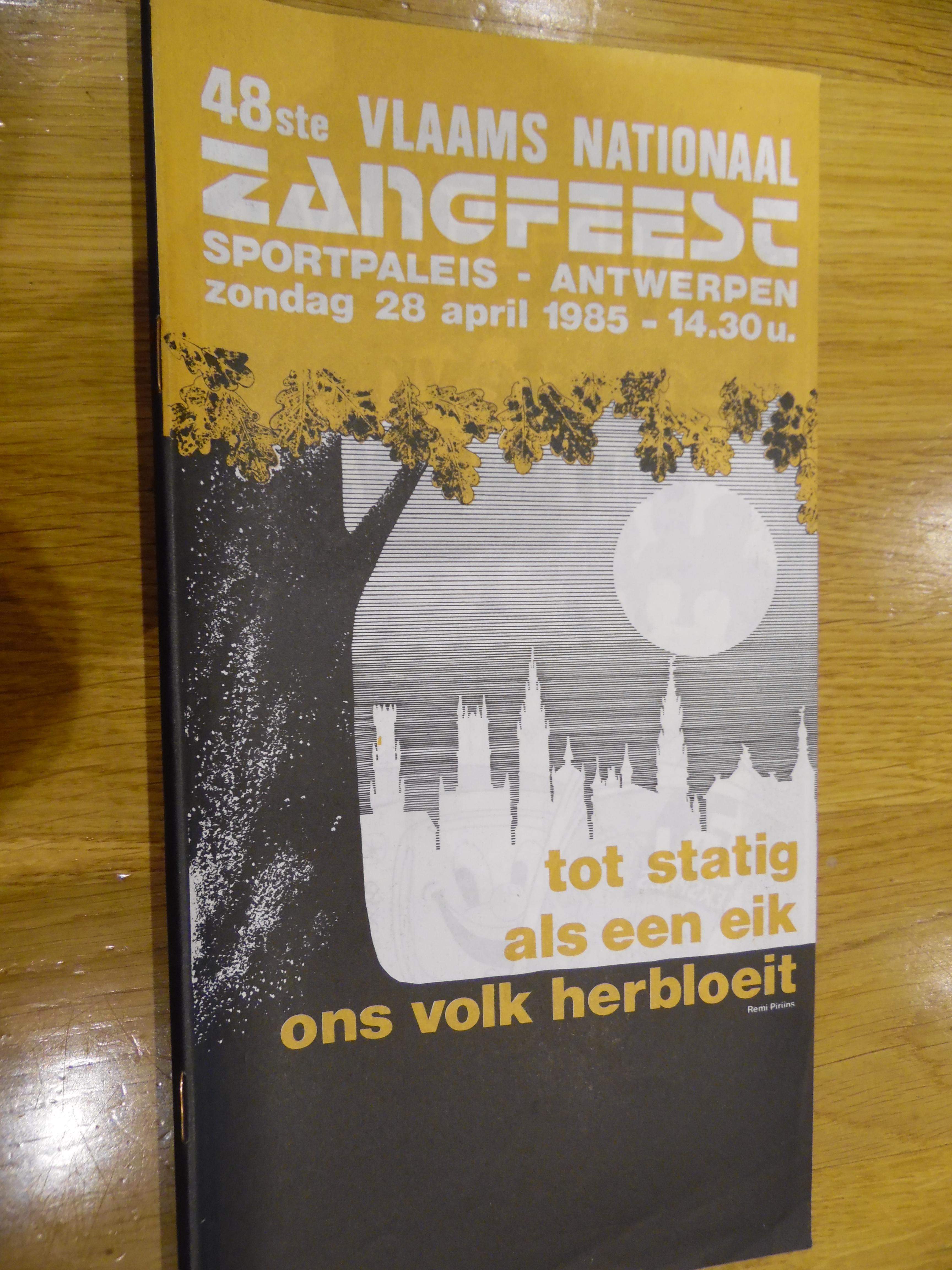 Programma Vlaams Nationaal Zangfeest 1985