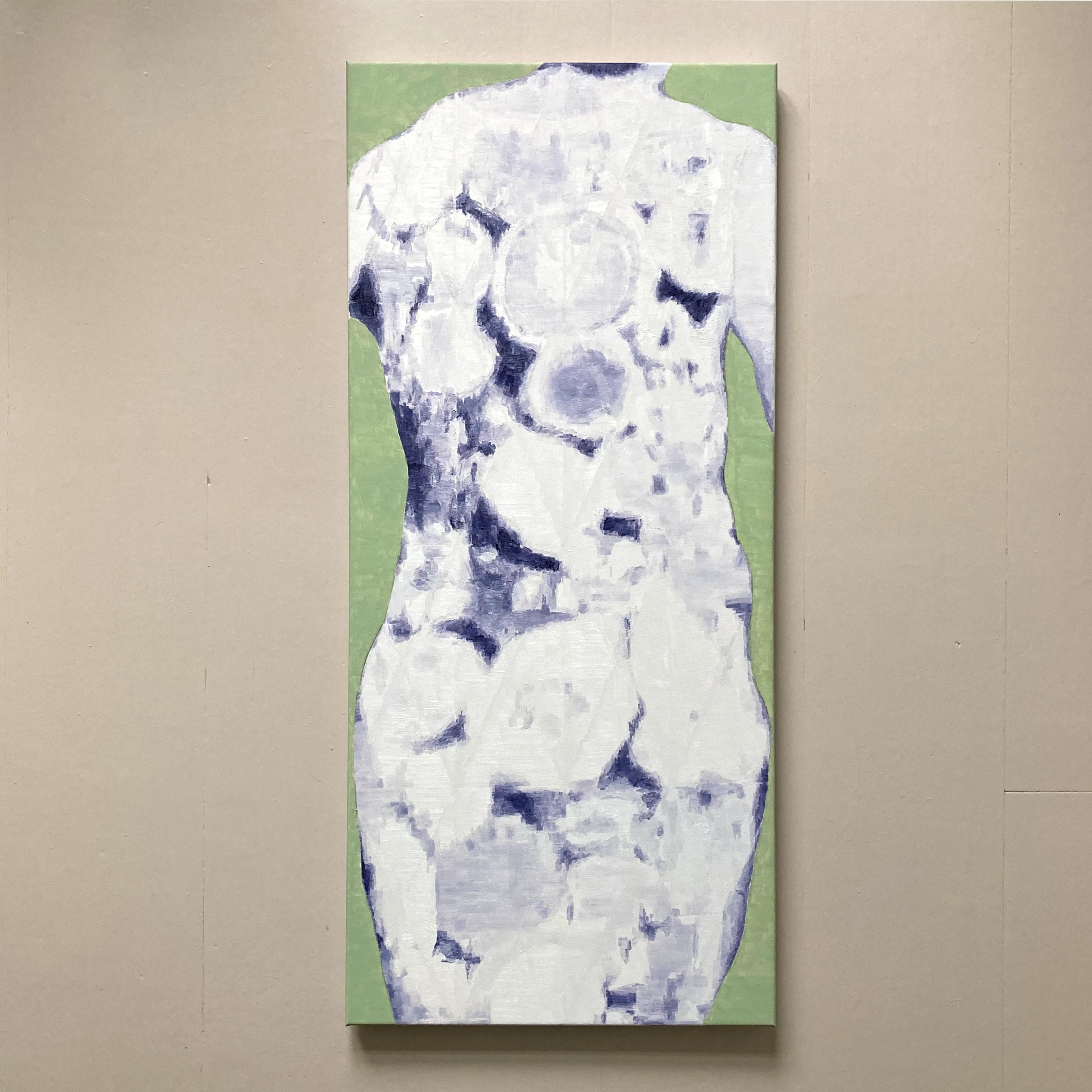 ZT (zomerjurk II), 42 x 98 cm, acrylics / oil on canvas, 2024