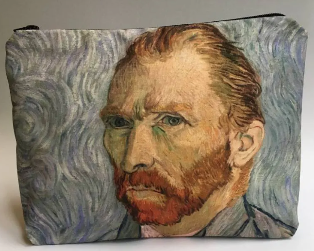 PA DESIGN, ZOOM SUR LES VISAGES, Van Gogh, gevoerde canvas toilettas