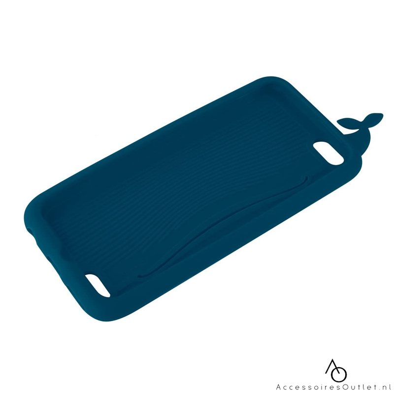 Walvis hoesje 3D - iPhone 7 / 8 / SE20 - Donkerblauw