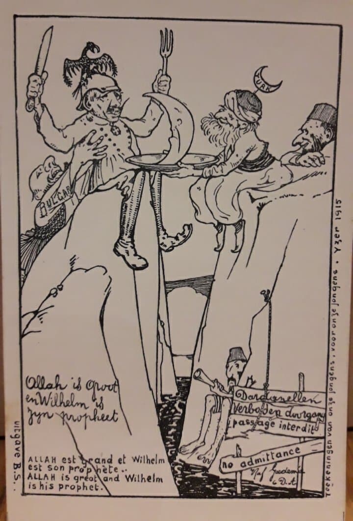 Anti Duitse propaganda postkaart 1916 / LN 67