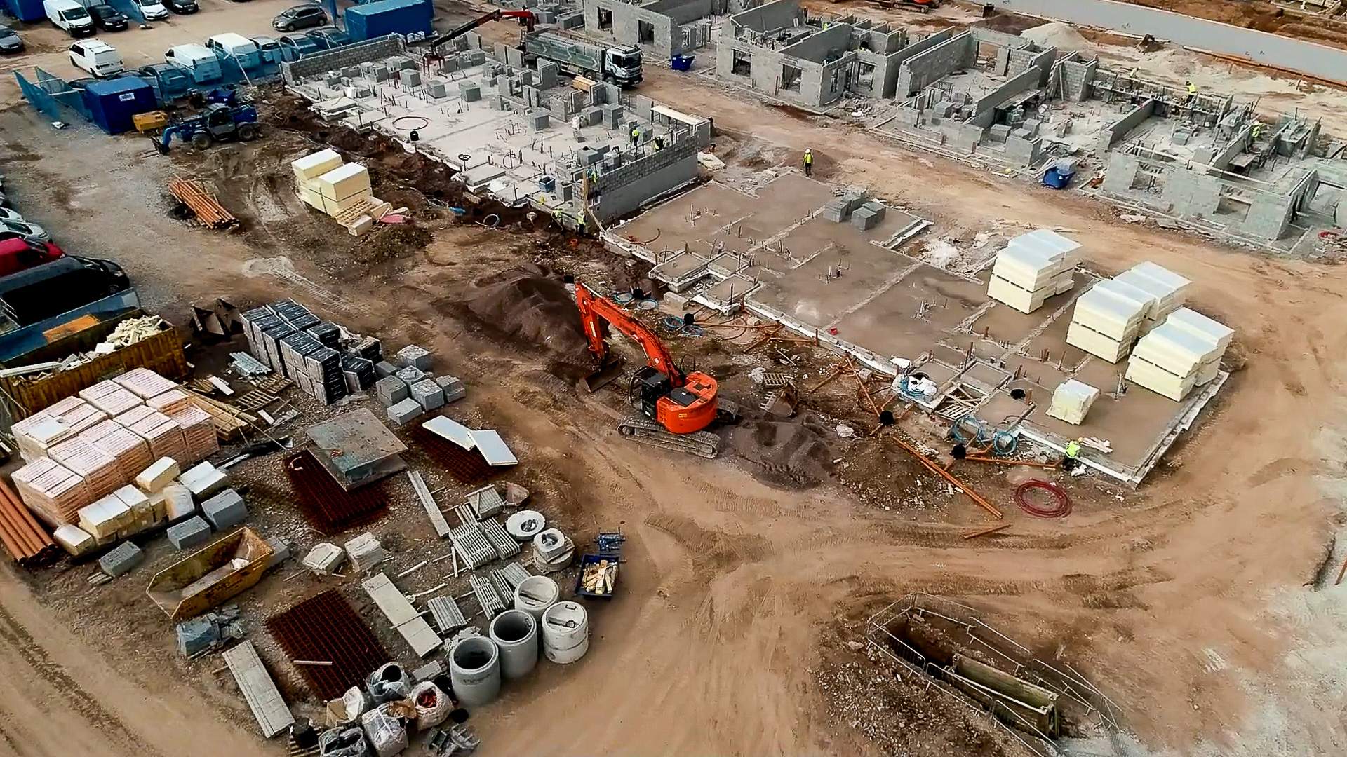 Aerial View of Bridgewater Mahon under development