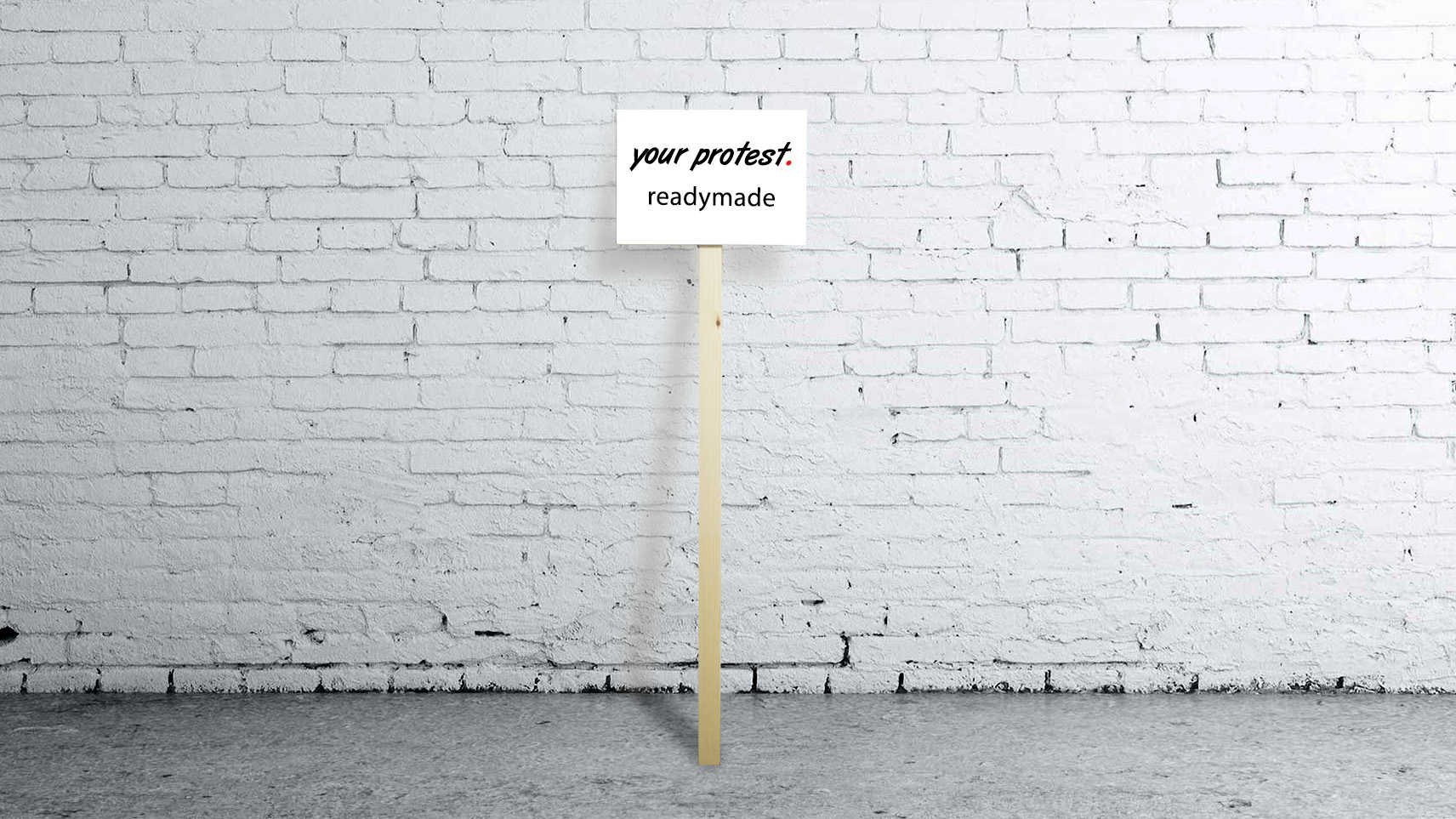 Protest sign - with your own text (small)