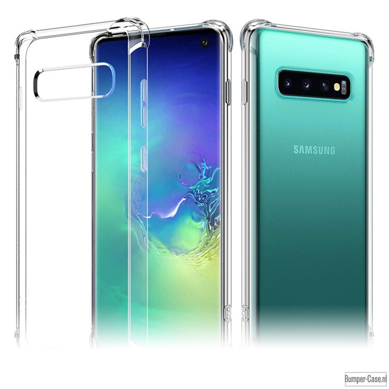 Samsung Galaxy S10 - Doorzichtig bumper hoesje schokbestendig