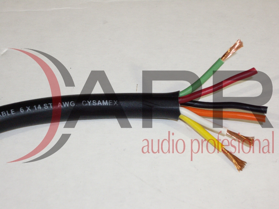 Cable para bocina 6 hilos, modelo SPK6X14, marca CYSAMEX