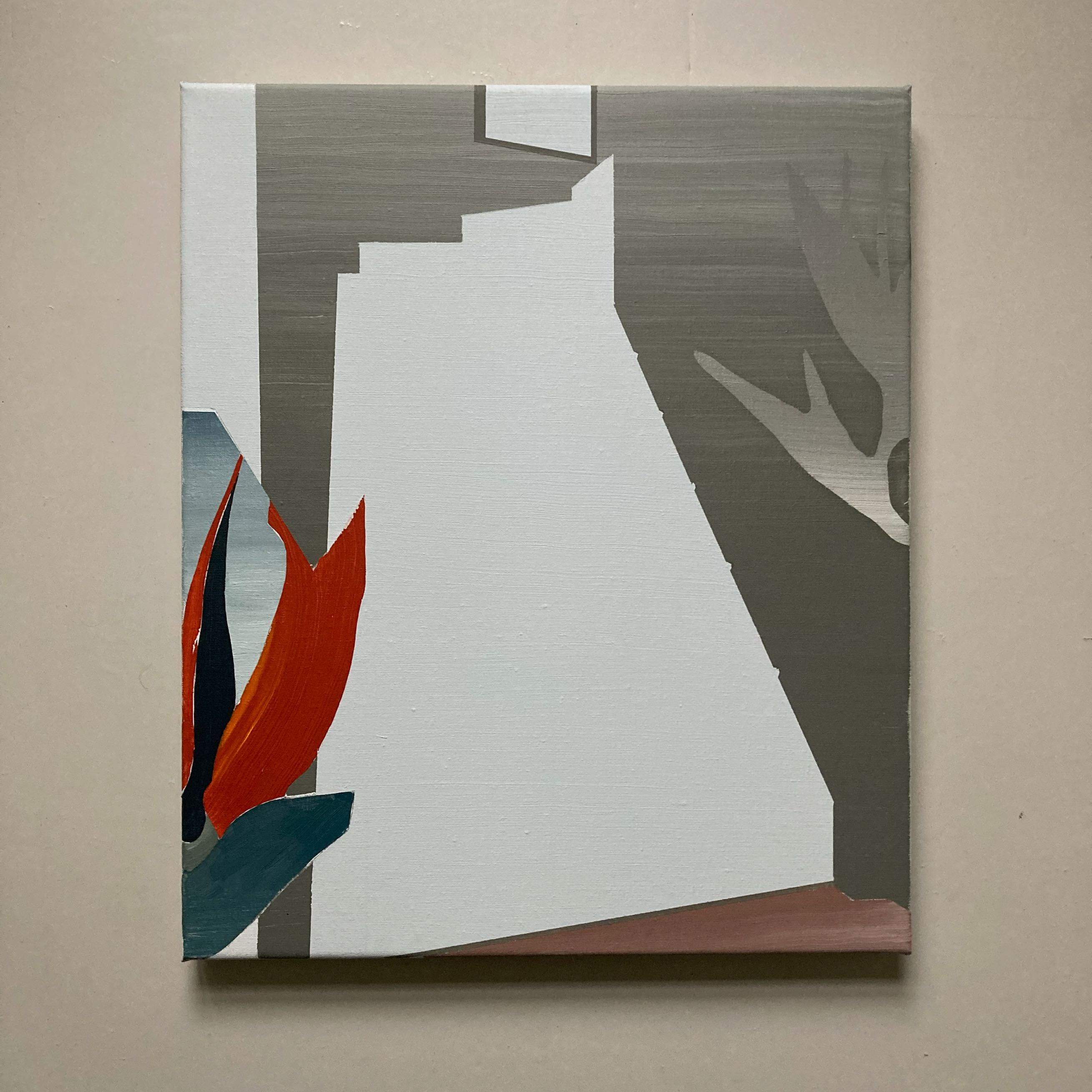'stepless', 42 x 50 cm, acrylics on canvas, 2021