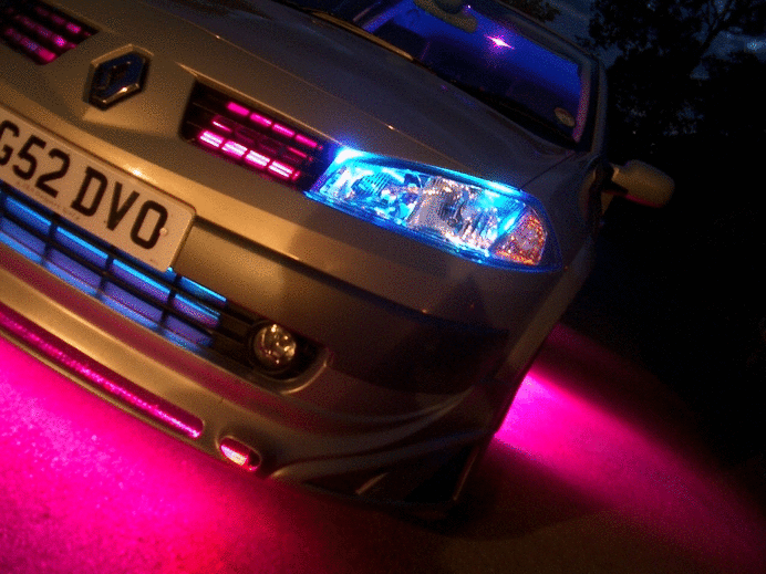 LED light displays for cars and lorries