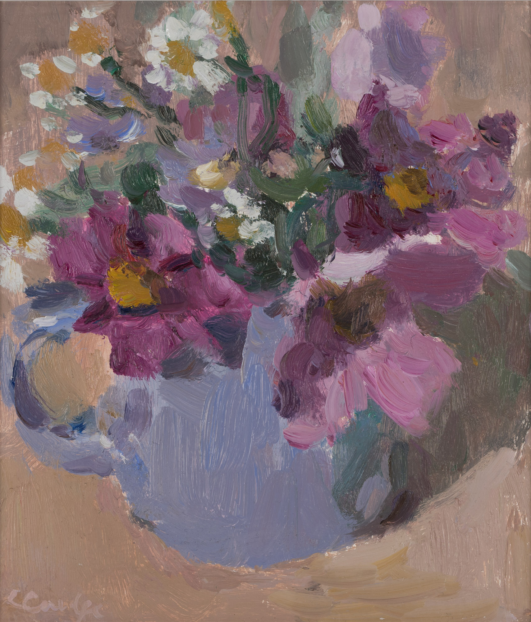 Cosmos in a Blue Jug