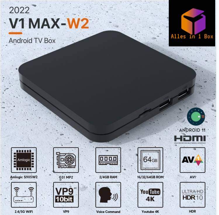 V1 Max 6K incl.12 maanden Premium Live tv.