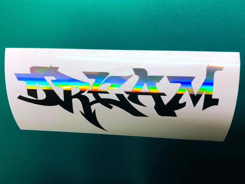 Personalised Two Colour Wildstyle Decal