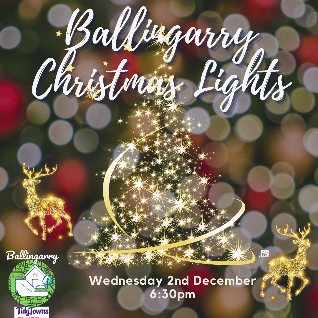 Ballingarry FIRST EVER Christmas lights!!!!