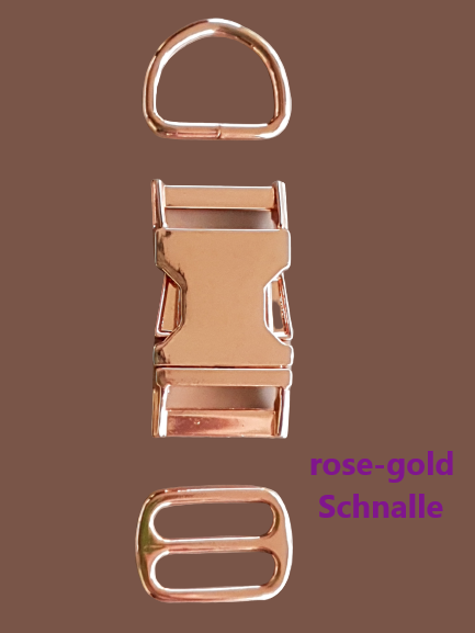 Halsband SpitzenWerk Silber auf pink Nr 15