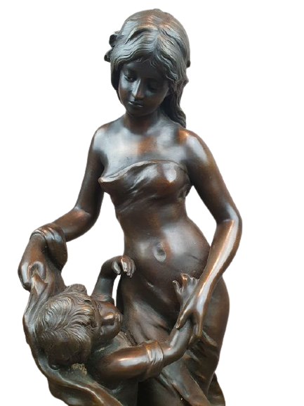 Bronzen beeld van Auguste en Mathurin Moreau verkopen