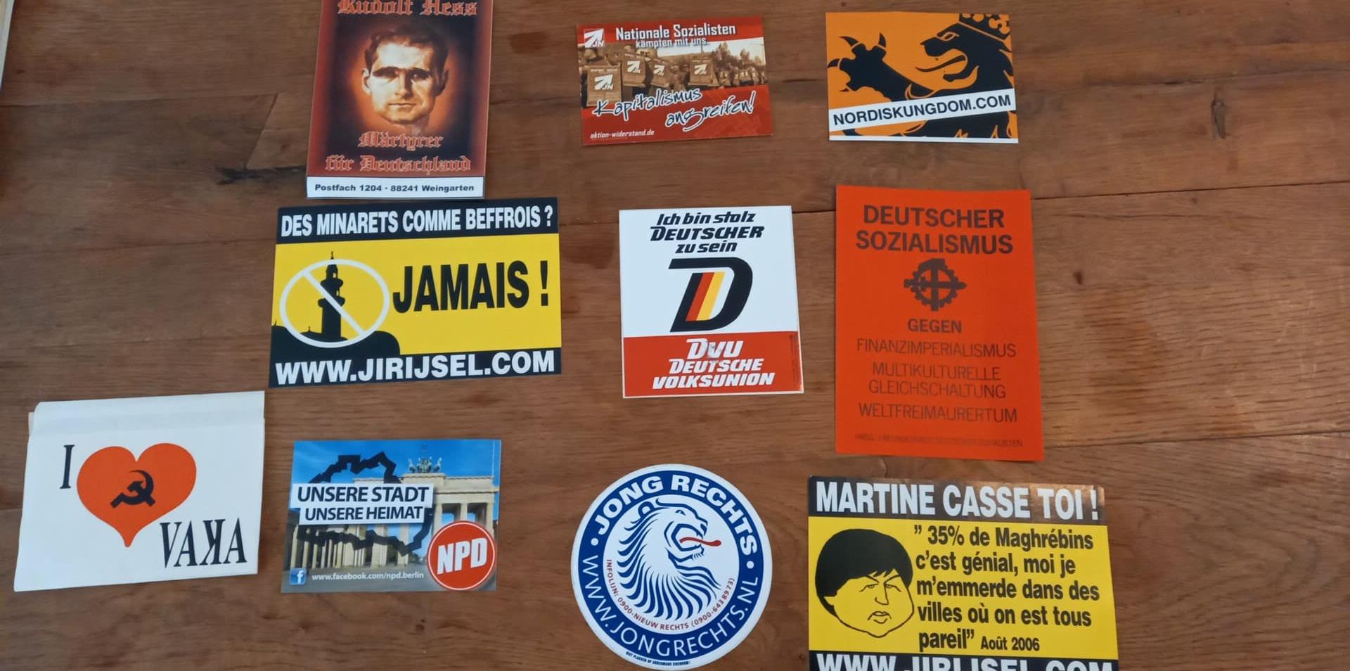 Stickers lot 47 Buitenland  10 stickers