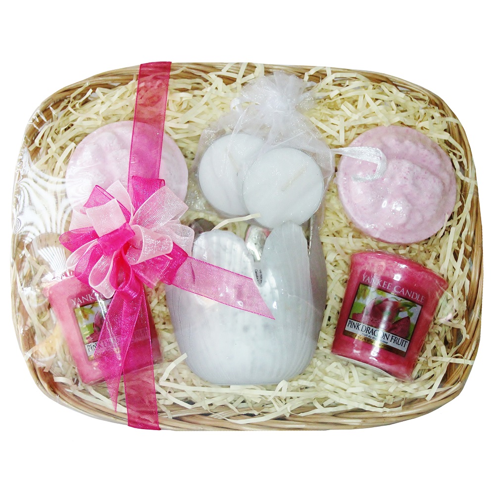 Time to Relax, Gift Basket - Pink