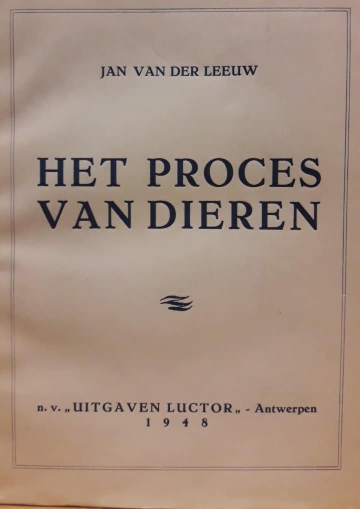 Het repressieproces Van Dieren / uitgeverij Luctor 1948 - 202 blz
