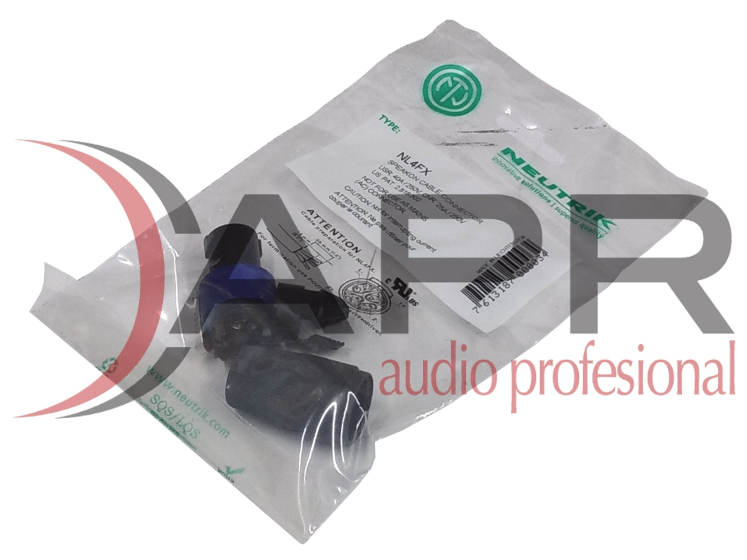 Conector speakon de 4 pin, modelo NL4FX, marca NEUTRIK