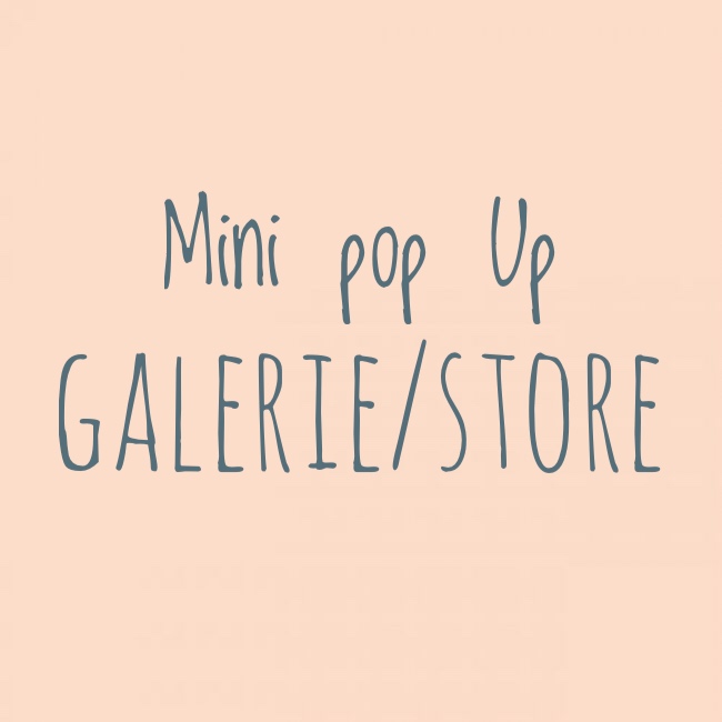 Mini pop UP galerie iedere zaterdag open van 13-17