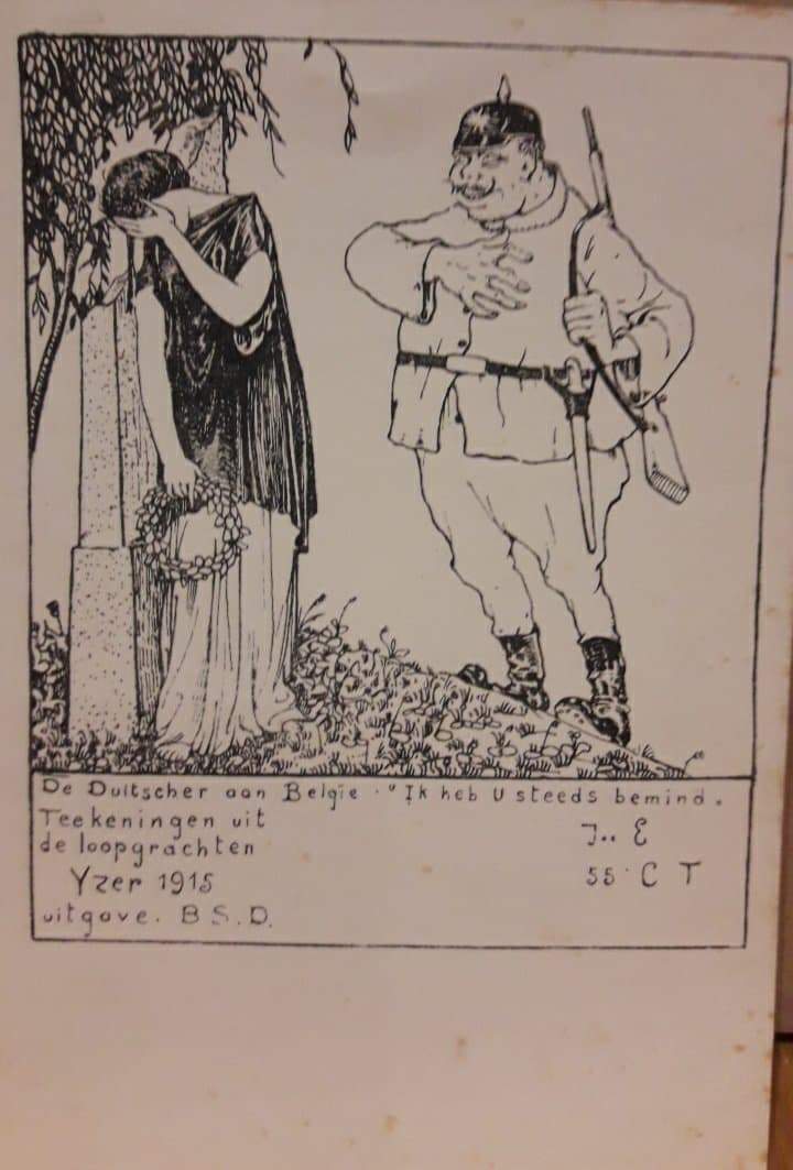 Anti Duitse propaganda postkaart 1916 / LN 66