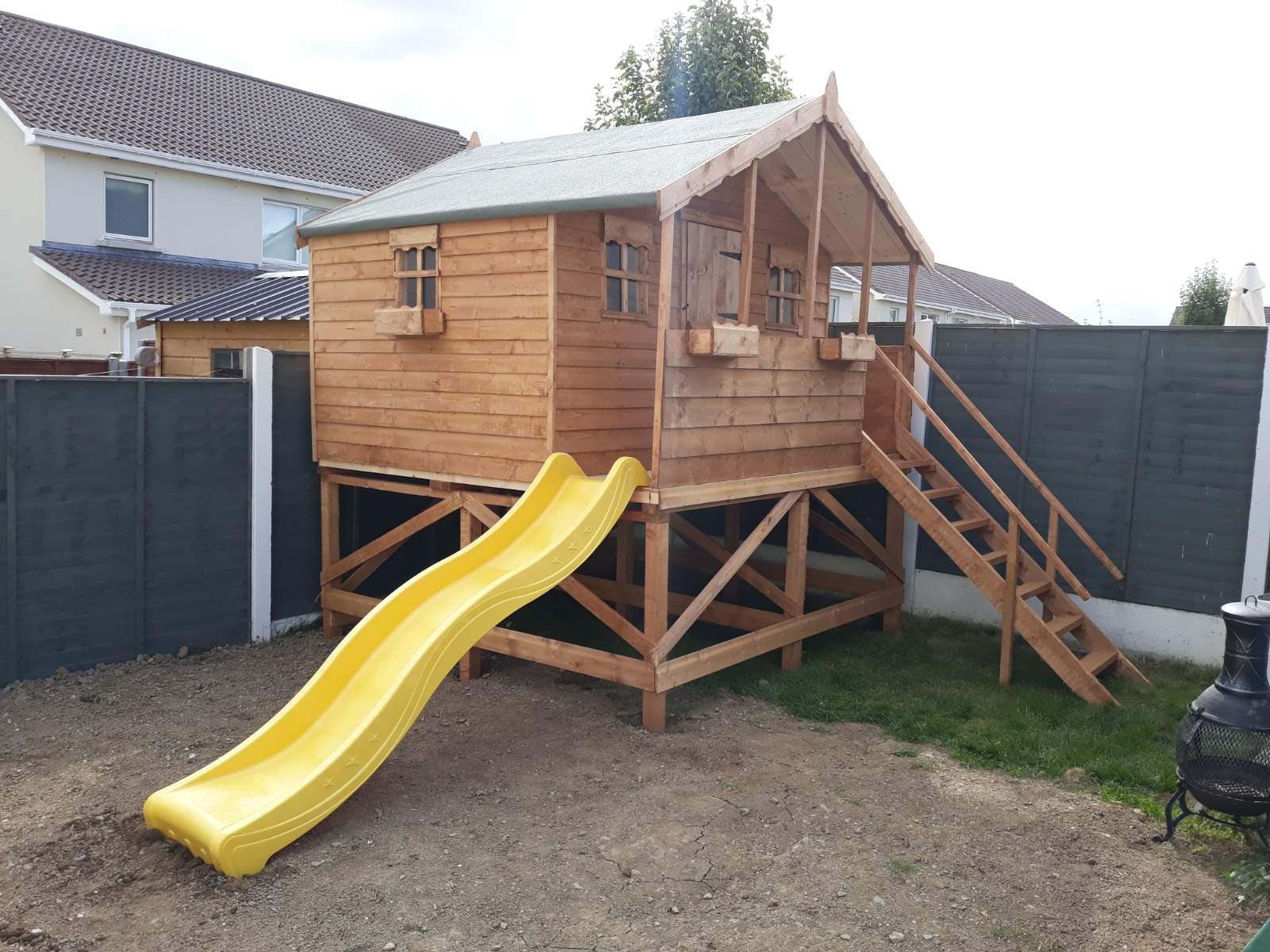 Standard 8x8 Treehouse With Slide
