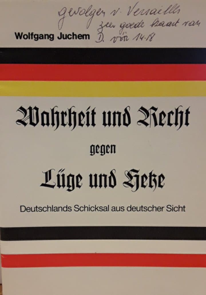 Brochure Wahrheit und recht gegen luge und hetze / Wolfgang Juchem