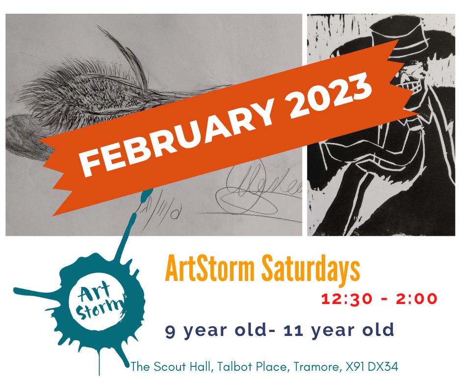 ArtStorm Saturdays 9 year olds - 11 year olds - 12:30 - 2.00
