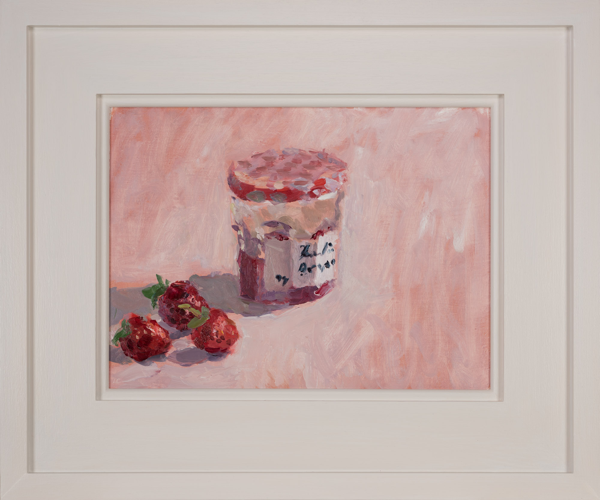 Jam Pot with Strawberries