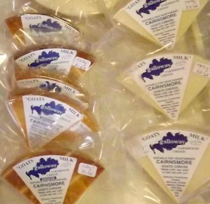 Some of the Cairnsmore cheese available from the Ewe to You shop near Wigtown