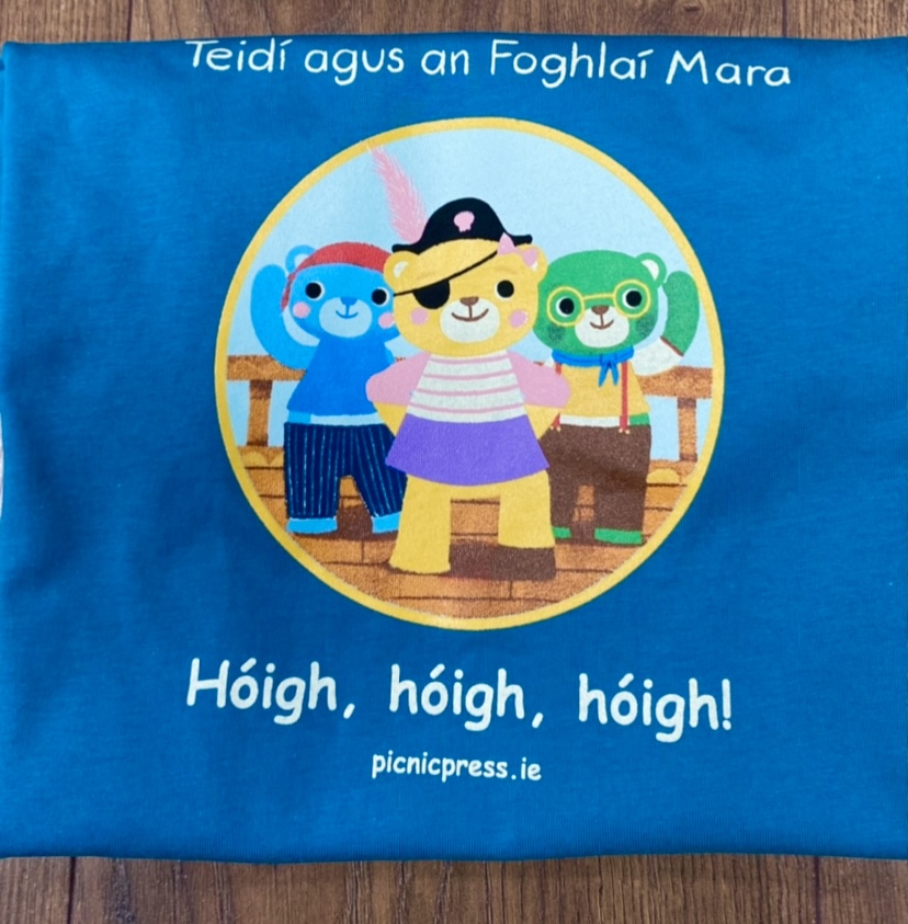 T-léine gorm/blue t-shirt Pirate age 7-8
