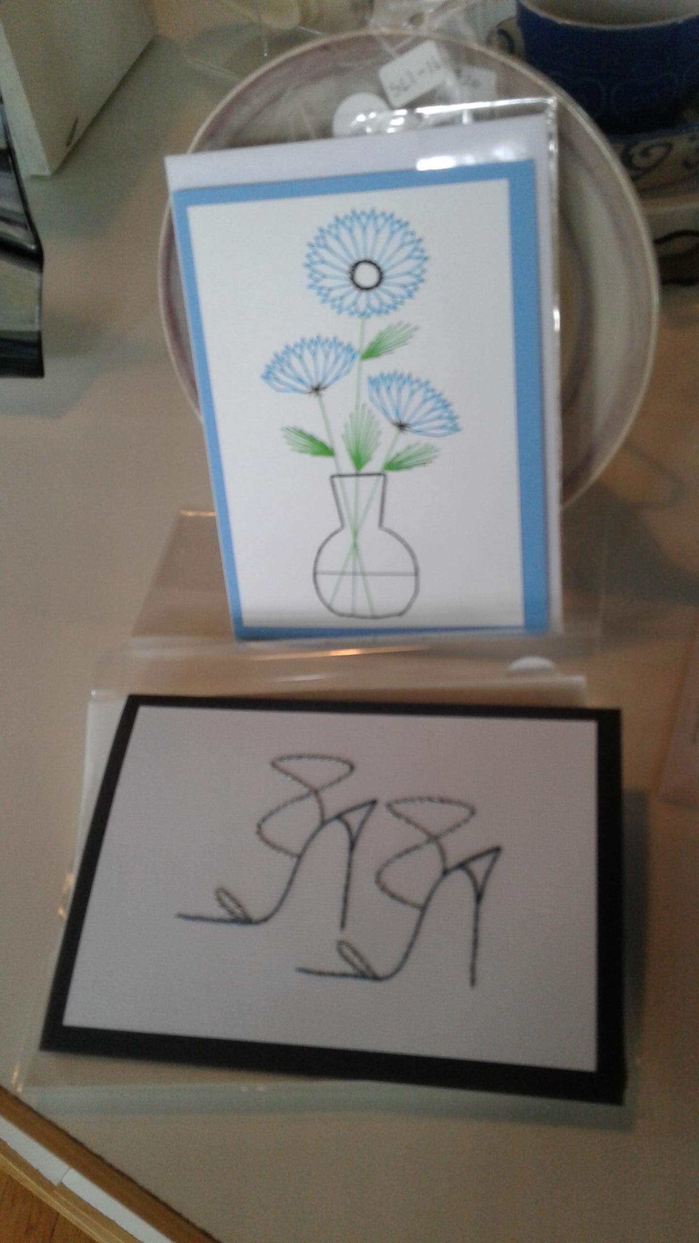 "Blue Flowers" SL1-16  $10  "Strappy Sandals"  SL1-30   $10