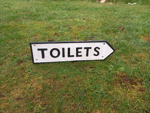 Cast Iron Toilets Sign