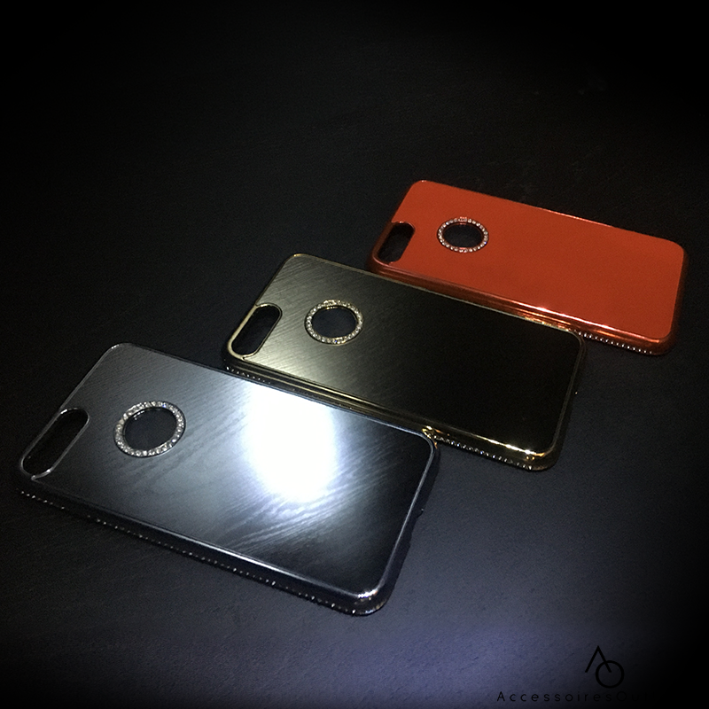 iPhone 7 Plus / 8 Plus - Crystal Mirror Case - Goud, Zilver of Rood