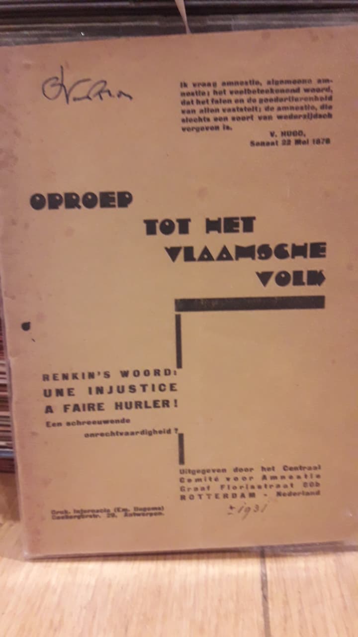 Aktivisme 1931 / Oproep tot het Vlaamsche volk