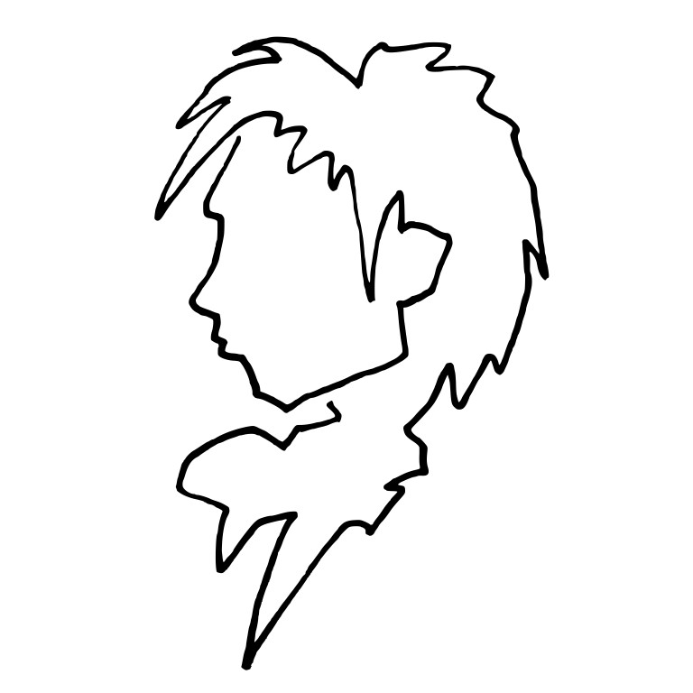 line art portrait young man Mediumjpg