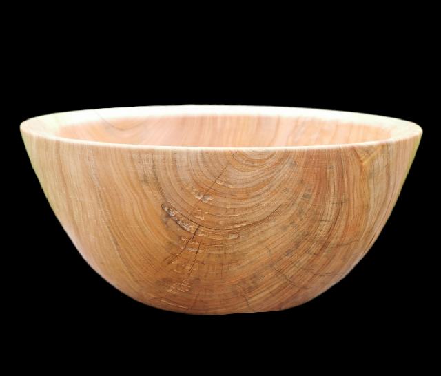 Irish Cypress Designer Large Wood Turned Salad/Fruit Bowl.
