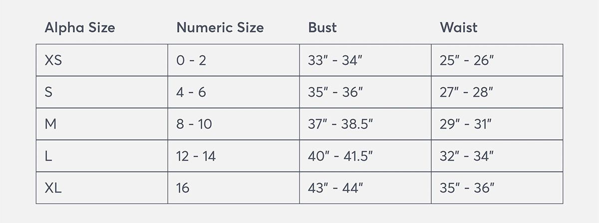 Size Charts