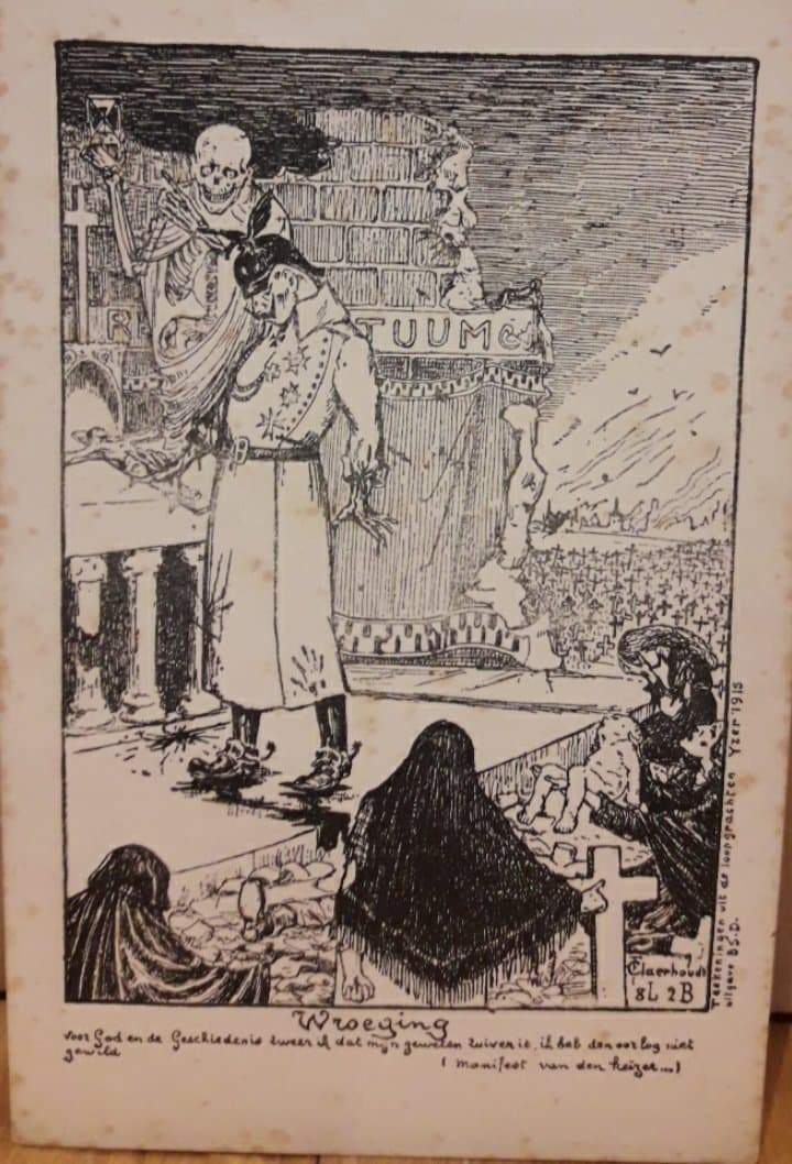Anti Duitse propaganda postkaart 1916 / LN 72