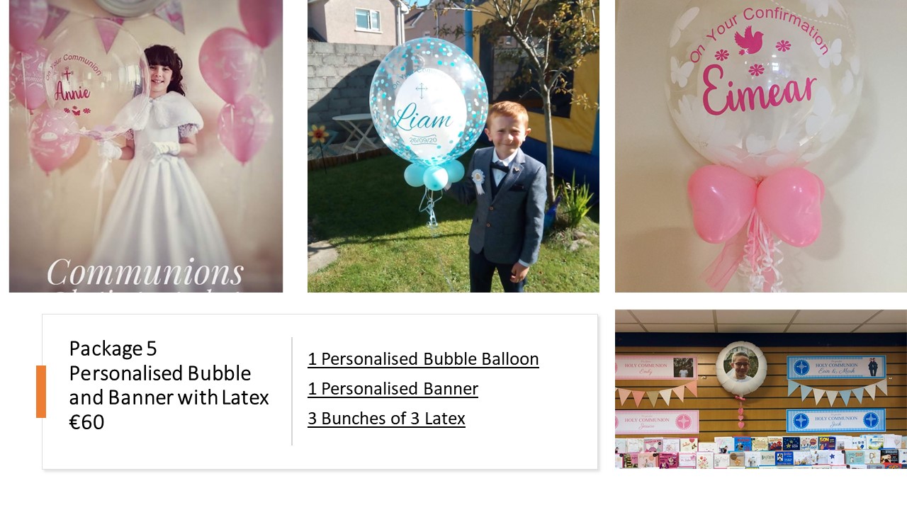 communion personalised banner cork, confirmation personalised banner, communion personalised balloon cork