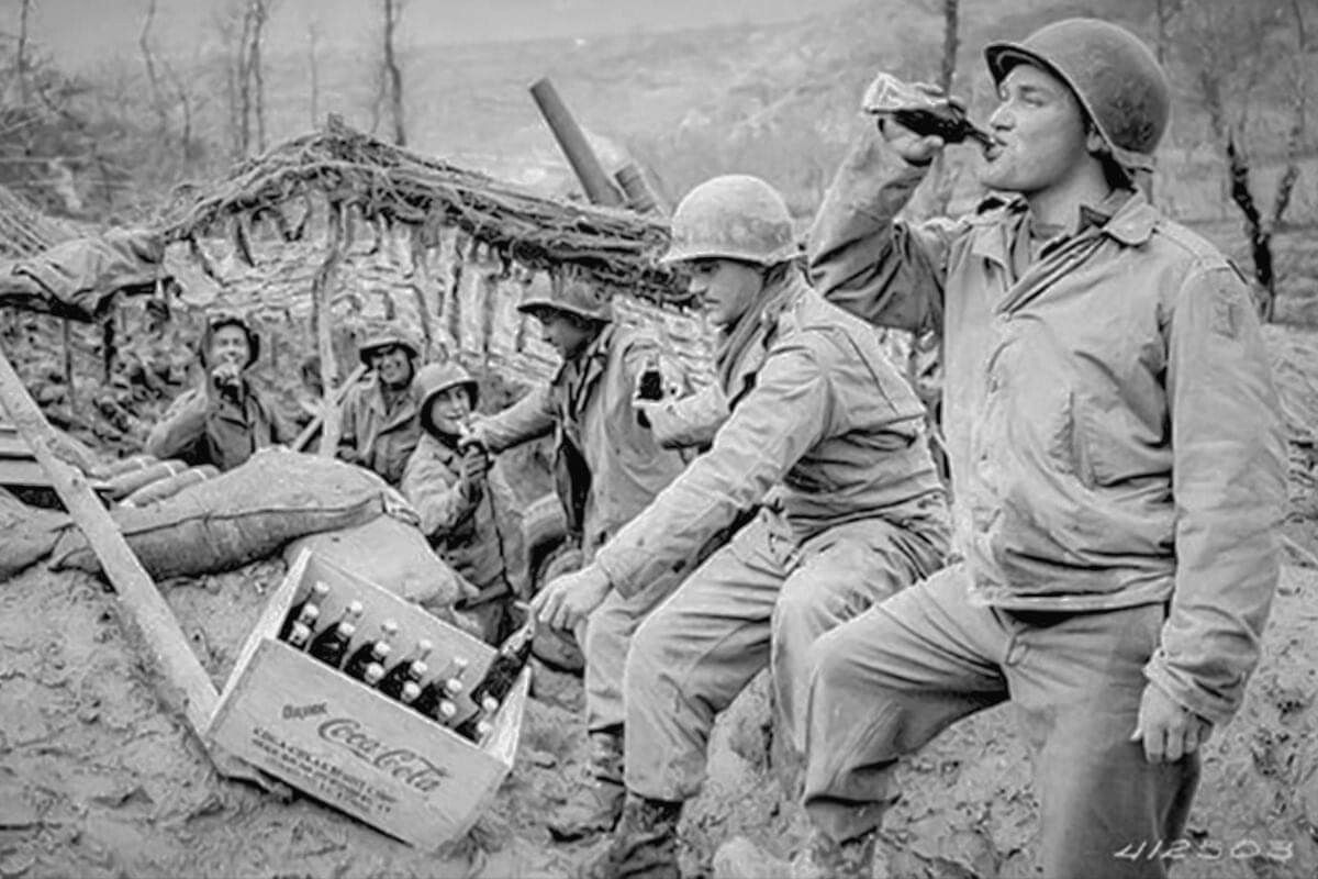 troops drinking cokejpg