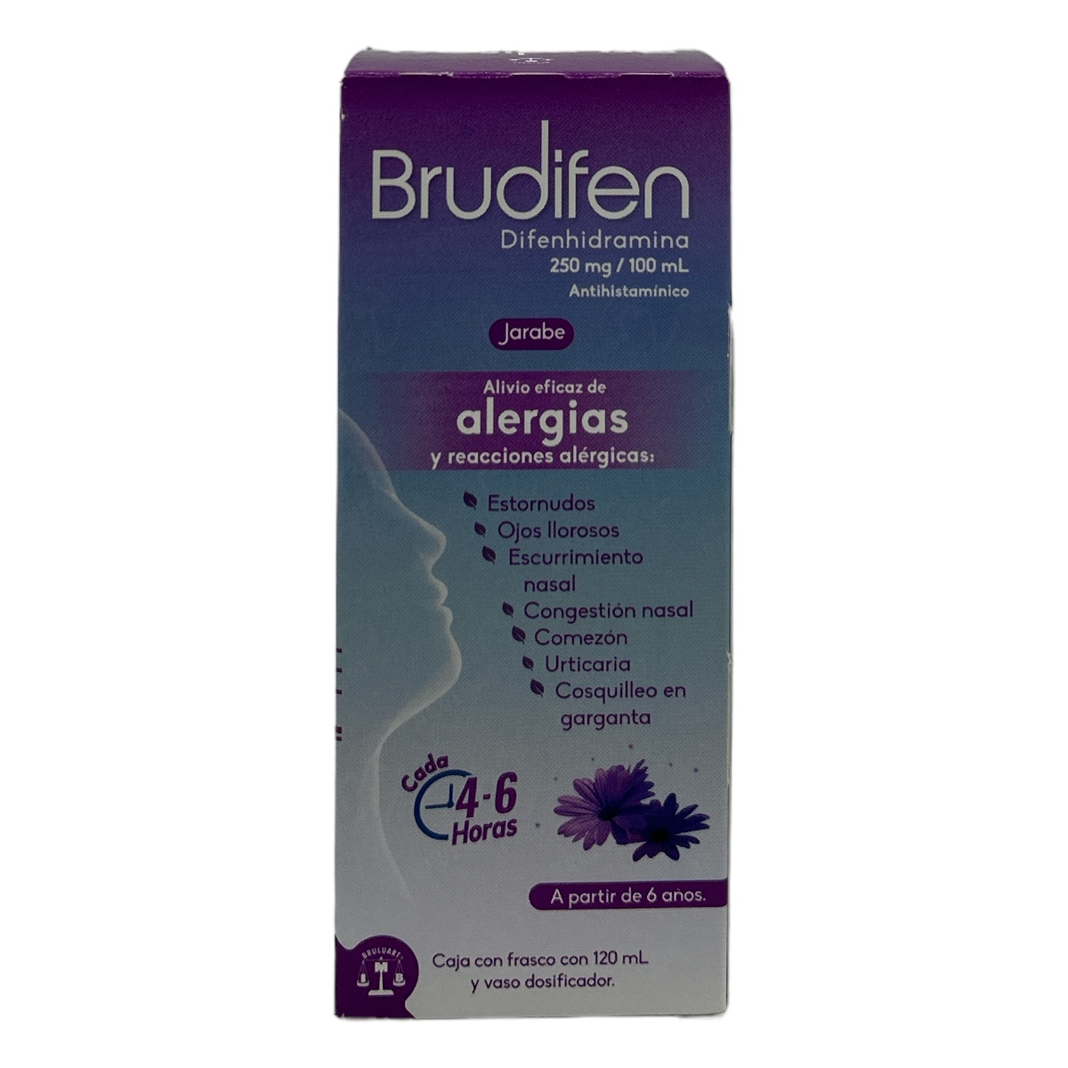 Difenhidramina Jbe 250mg/100ml 120ml BRUDIFEN