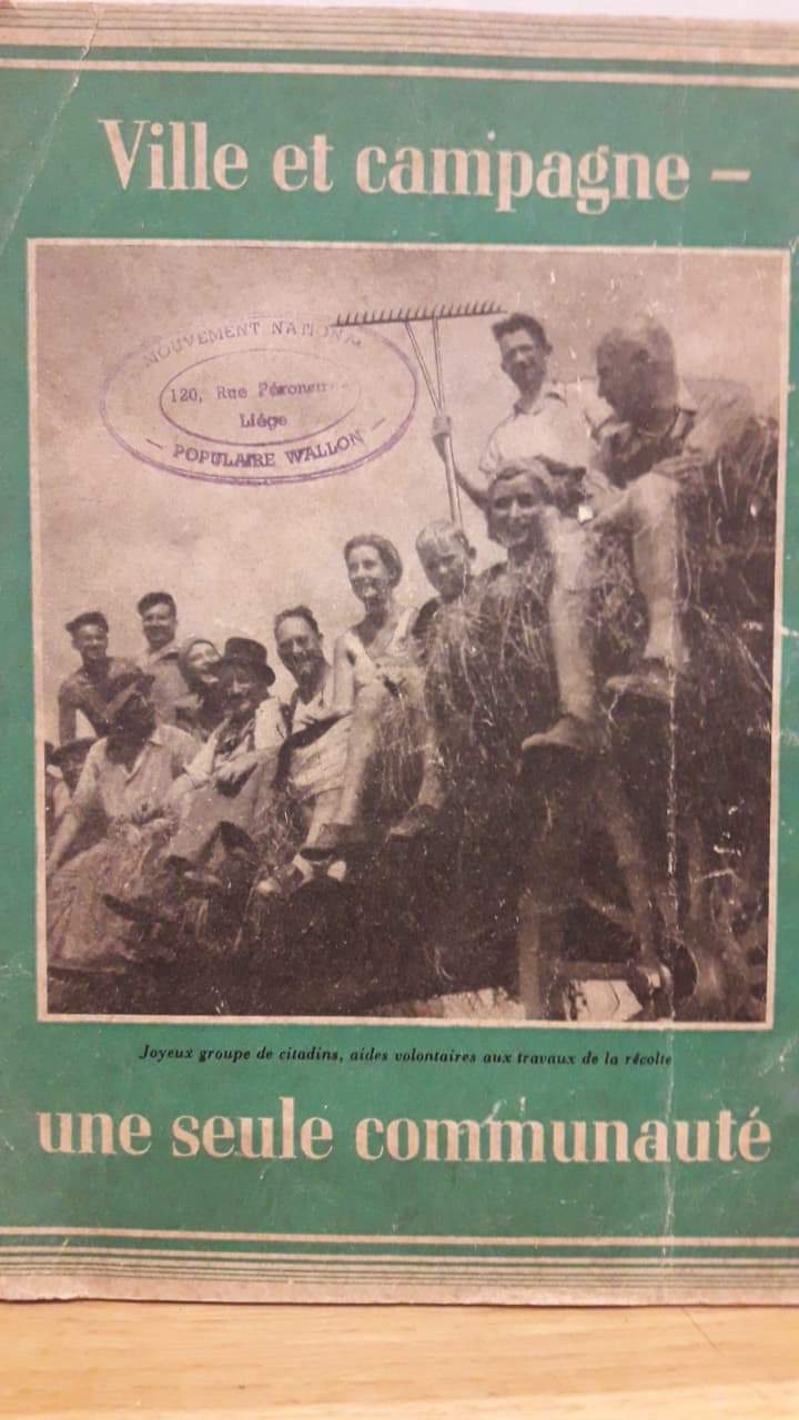 Vrijwillige arbeidsdienst propagandabrochure 1941 / foto brochure  Franstalig