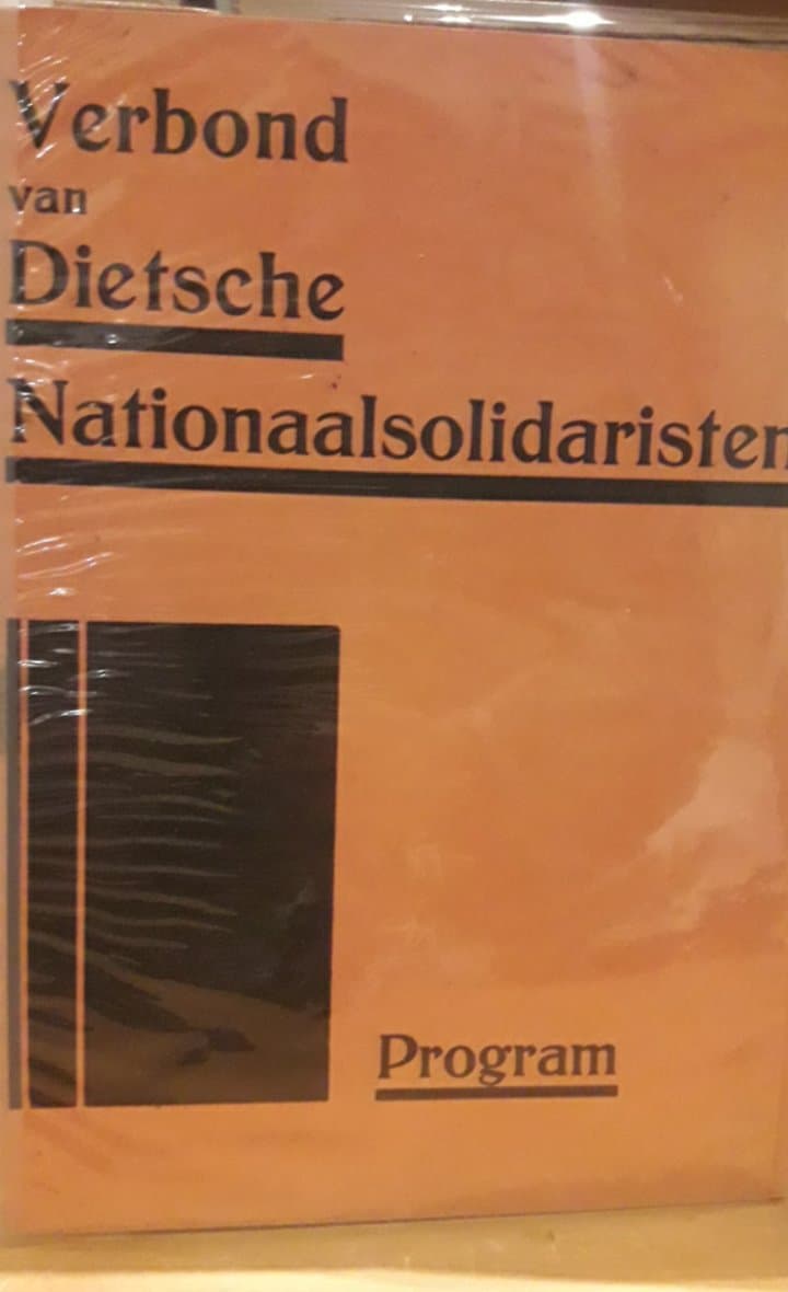 VERDINASO Joris Van Severen brochure - Program 1935